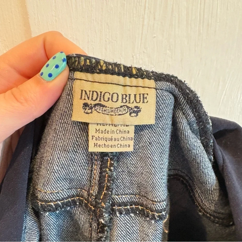 Indigo Blue Skinny Maternity Jeans - Size Maternity Large